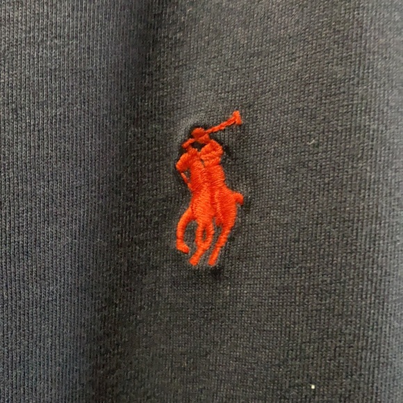 RALPH LAUREN POLO SHIRT NAVY BLUE - Picture 3 of 3